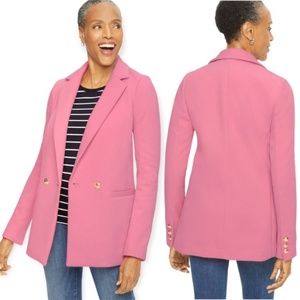 NWT Talbots Double Breasted Pink Blazer 22w Plus size Jacket
